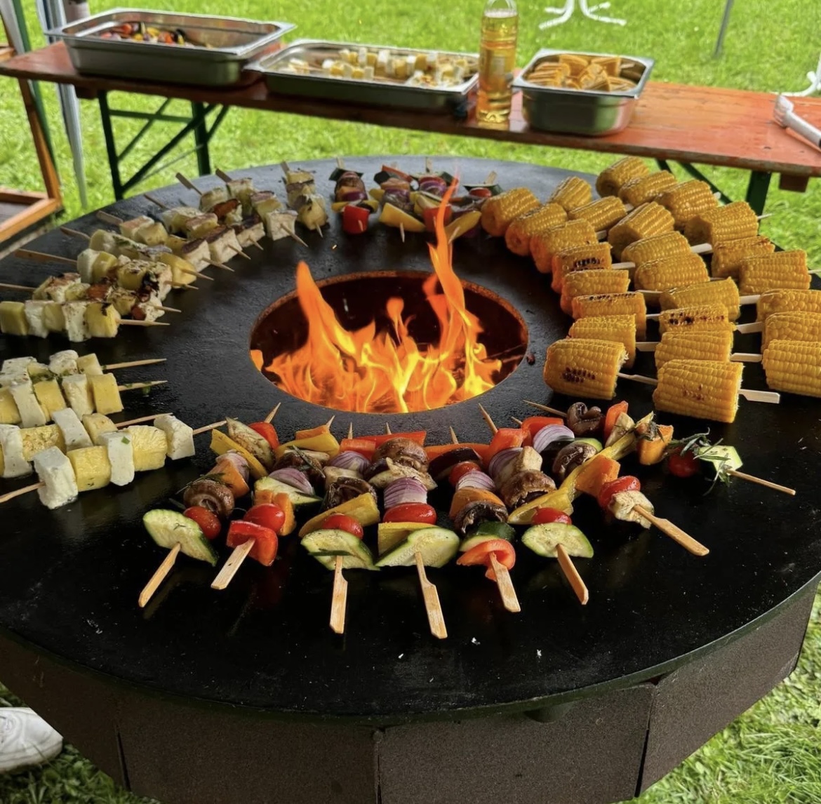 Barbecue und Live-Grillen bei einer Hochzeit in Jimmys Eventlocation Giebelstadt